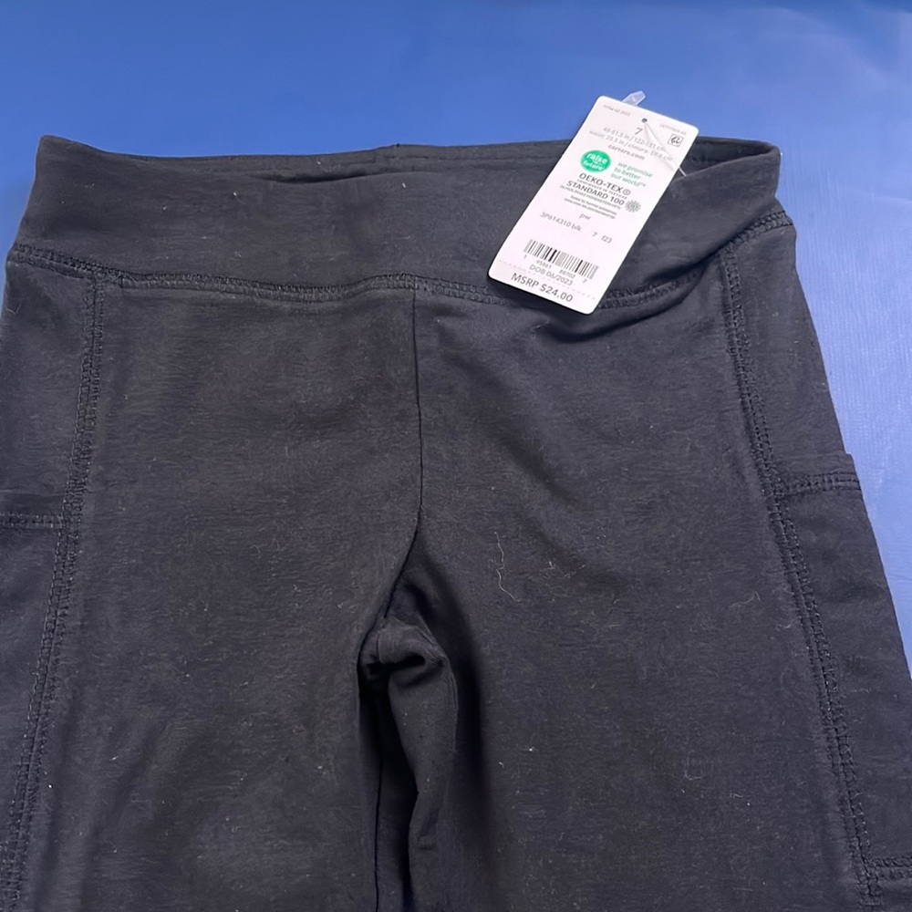 NWT Carters girls leggings black